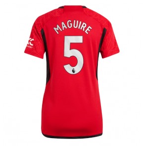 Manchester United Harry Maguire #5 Replika Hjemmebanetrøje Dame 2023-24 Kortærmet
